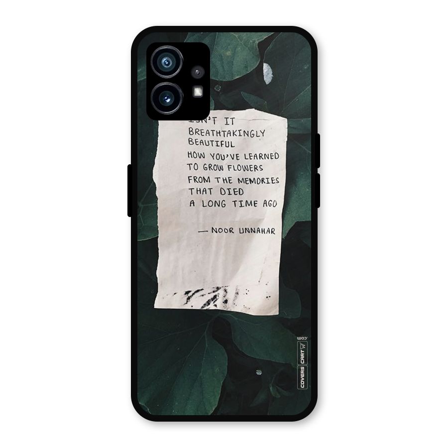 Memories Metal Back Case for Nothing Phone 1