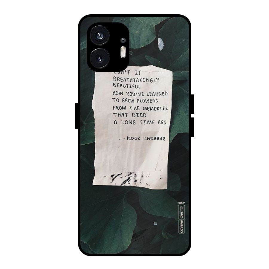 Memories Metal Back Case for Nothing Phone 2