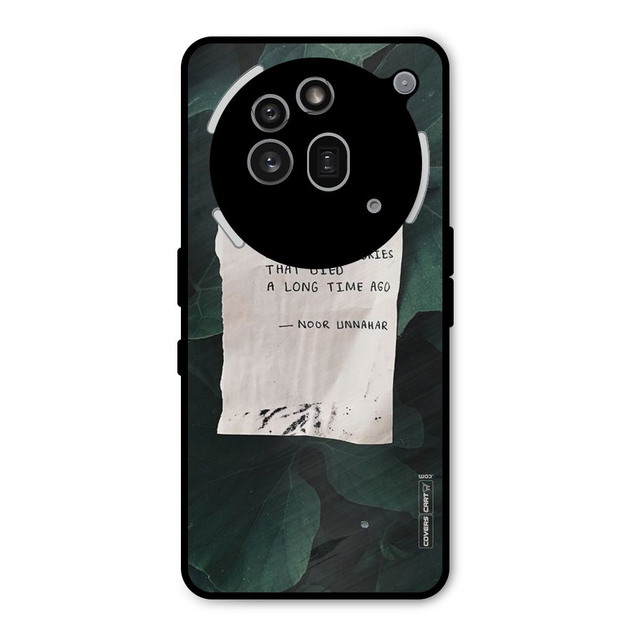 Memories Metal Back Case for Nothing Phone 3a Pro