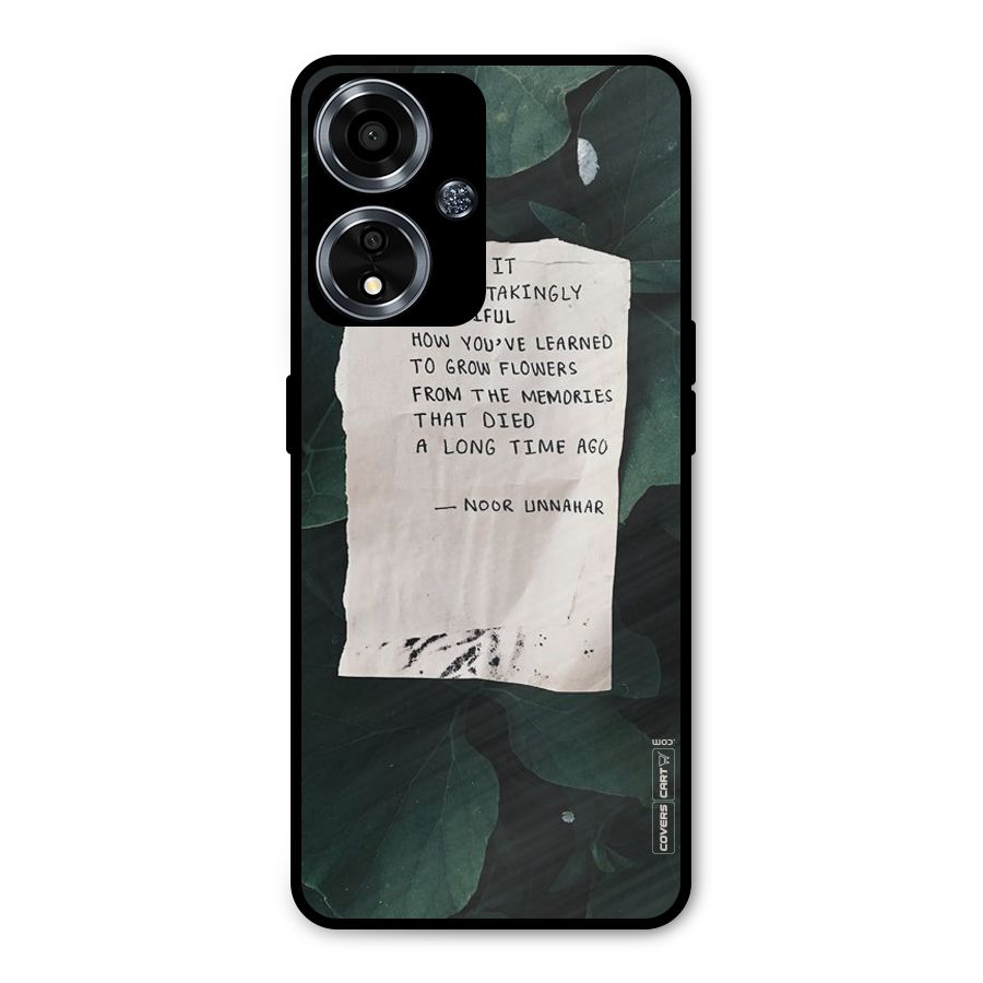 Memories Metal Back Case for Oppo A59