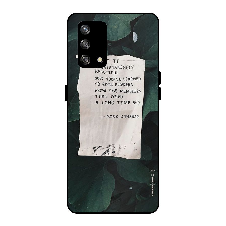Memories Metal Back Case for Oppo F19