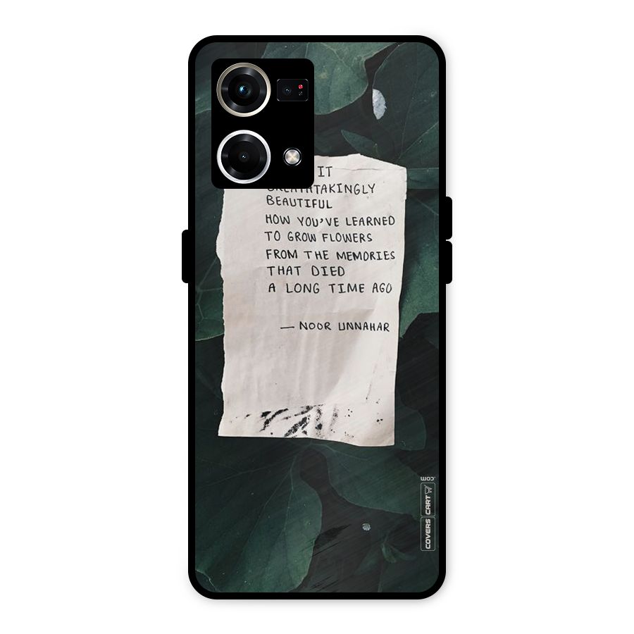 Memories Metal Back Case for Oppo F21 Pro 4G