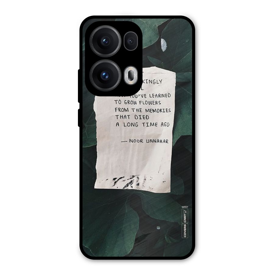 Memories Metal Back Case for Oppo Reno13 Pro