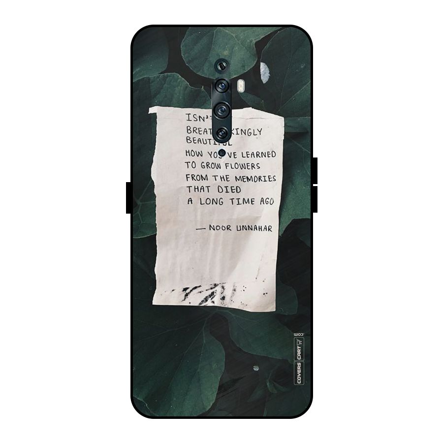 Memories Metal Back Case for Oppo Reno2 F