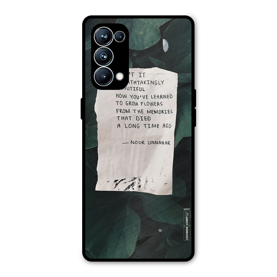 Memories Metal Back Case for Oppo Reno5 Pro 5G