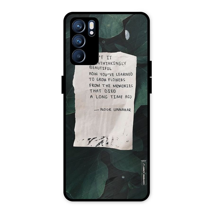 Memories Metal Back Case for Oppo Reno6 5G