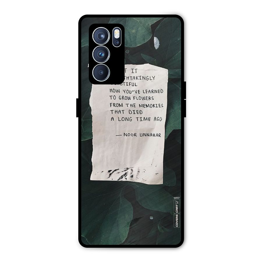 Memories Metal Back Case for Oppo Reno6 Pro 5G