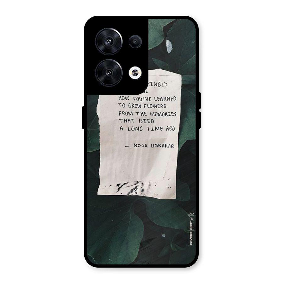 Memories Metal Back Case for Oppo Reno8 5G