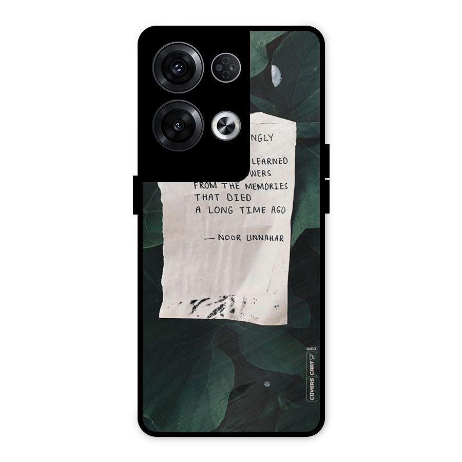 Memories Metal Back Case for Oppo Reno8 Pro 5G