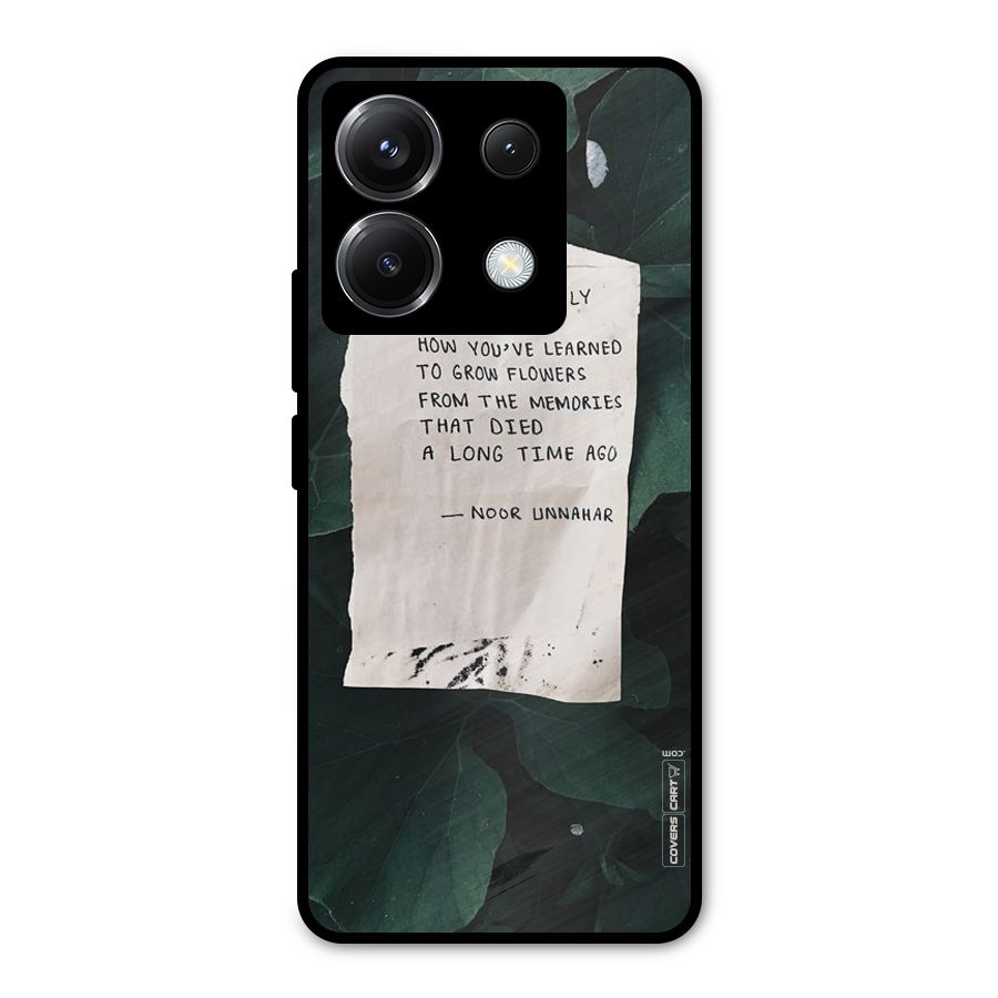 Memories Metal Back Case for Poco X6
