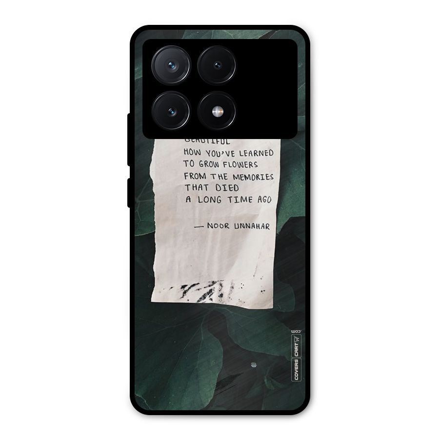 Memories Metal Back Case for Poco X6 Pro
