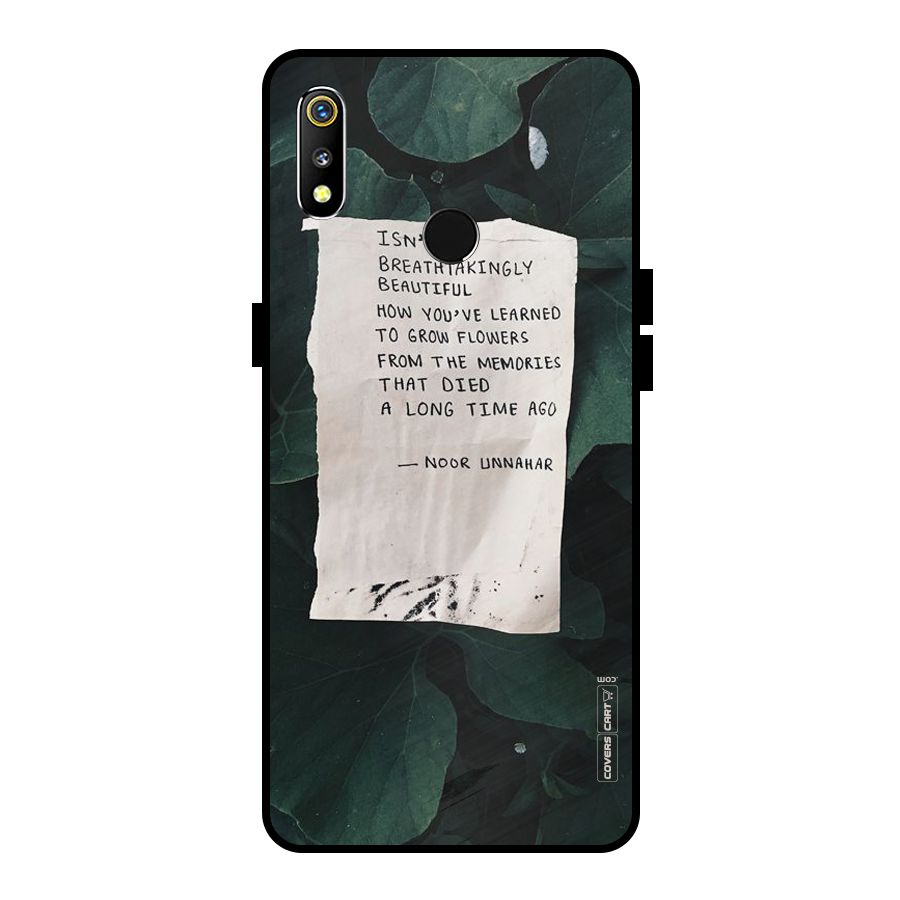 Memories Metal Back Case for Realme 3