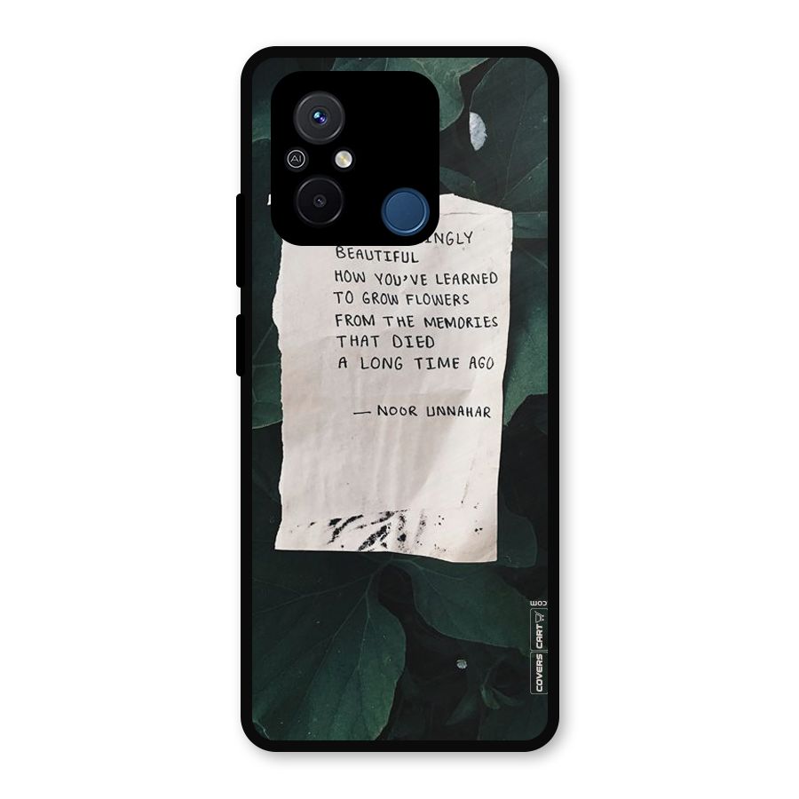 Memories Metal Back Case for Redmi 12C