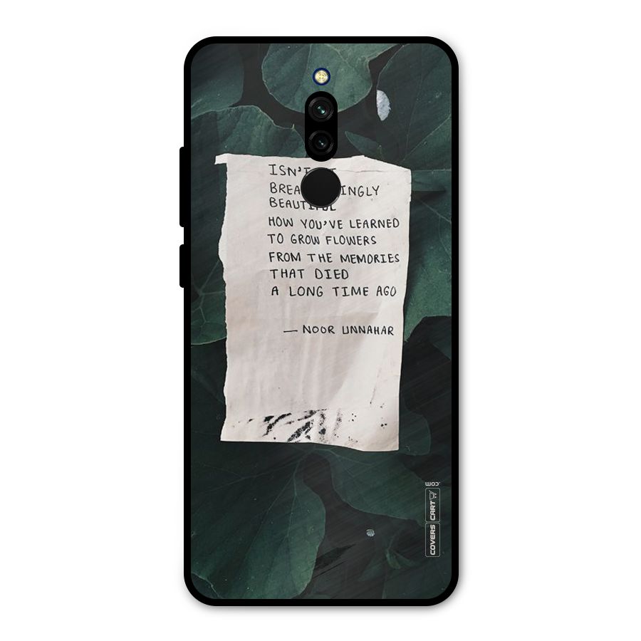 Memories Metal Back Case for Redmi 8