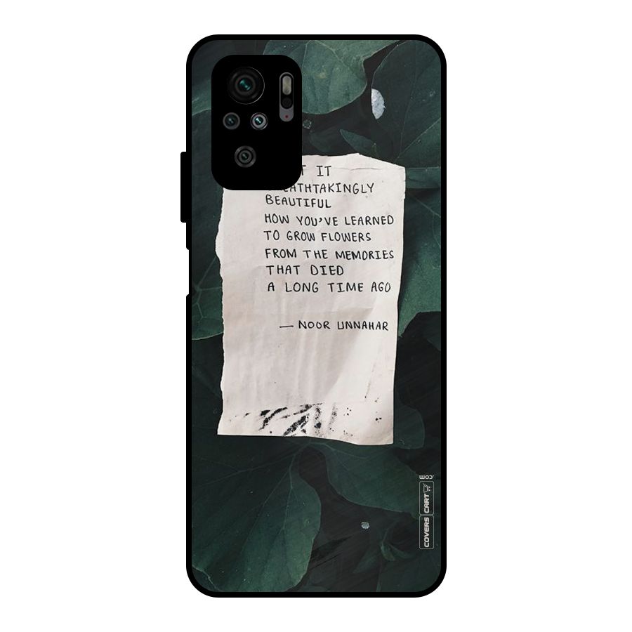 Memories Metal Back Case for Redmi Note 10S