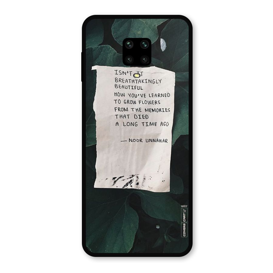 Memories Metal Back Case for Redmi Note 10 Lite