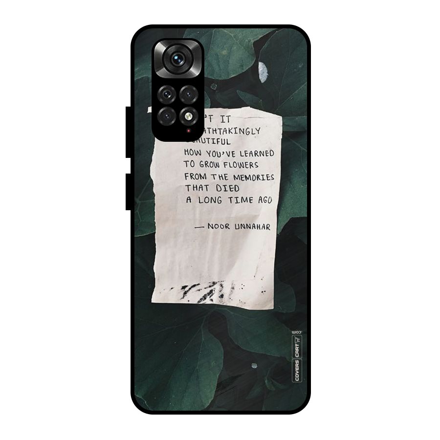 Memories Metal Back Case for Redmi Note 11 Pro