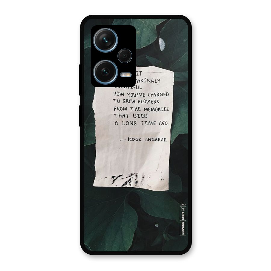Memories Metal Back Case for Redmi Note 12 Pro Plus 5G