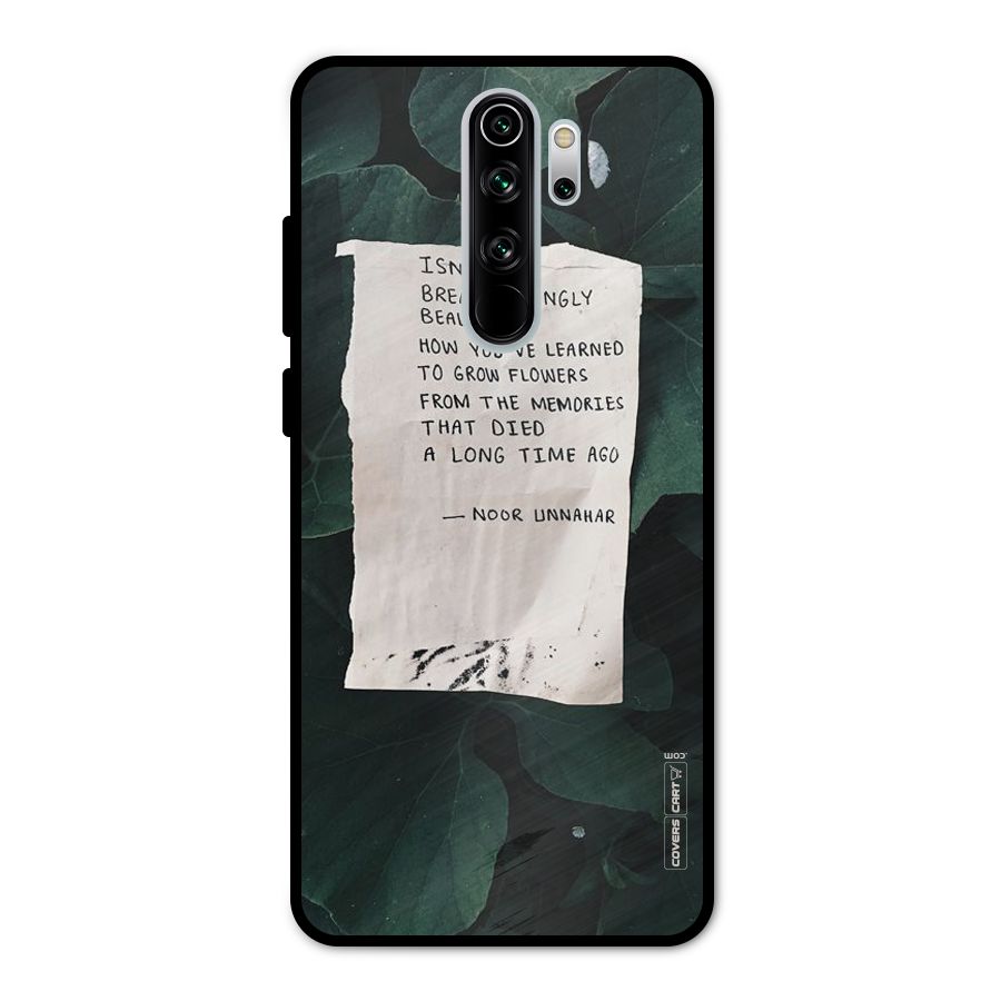 Memories Metal Back Case for Redmi Note 8 Pro