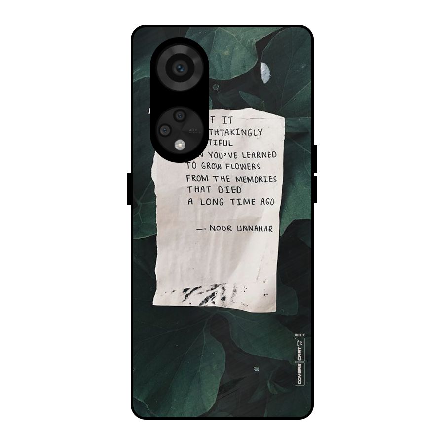 Memories Metal Back Case for Reno8 T 5G