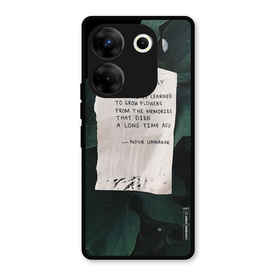 Memories Metal Back Case for Tecno Camon 20