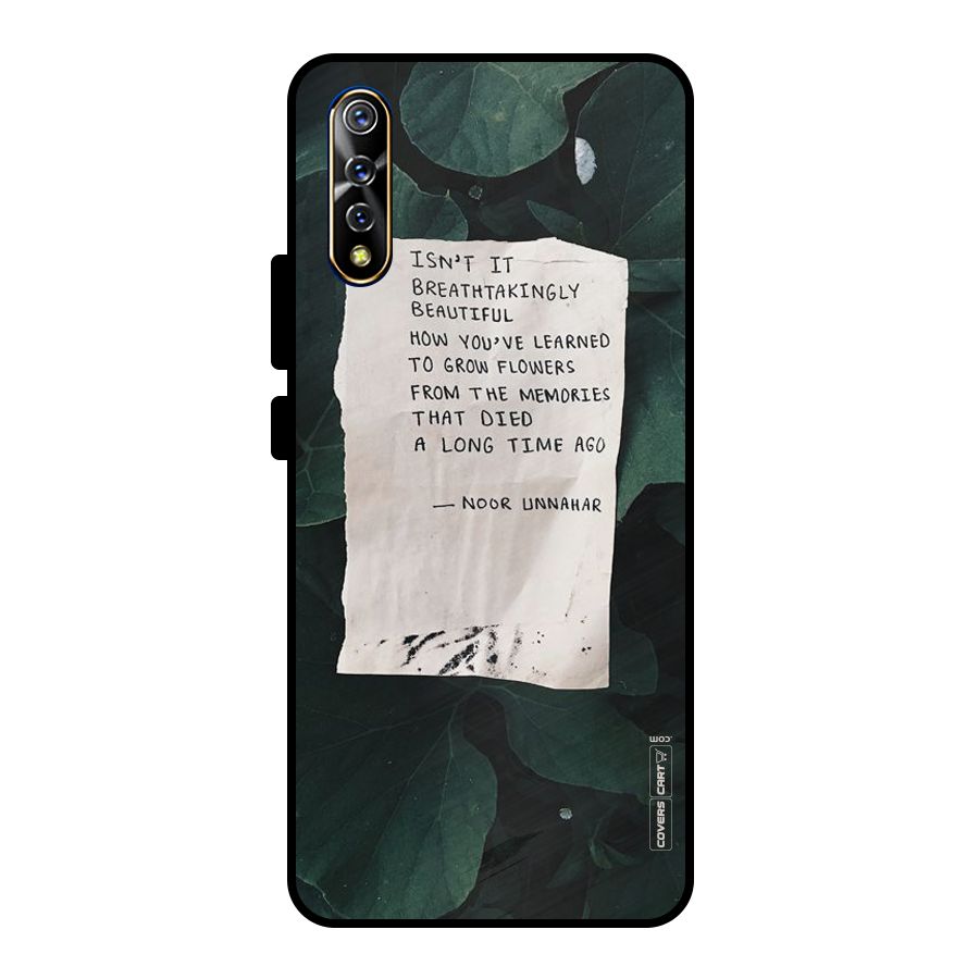 Memories Metal Back Case for Vivo S1
