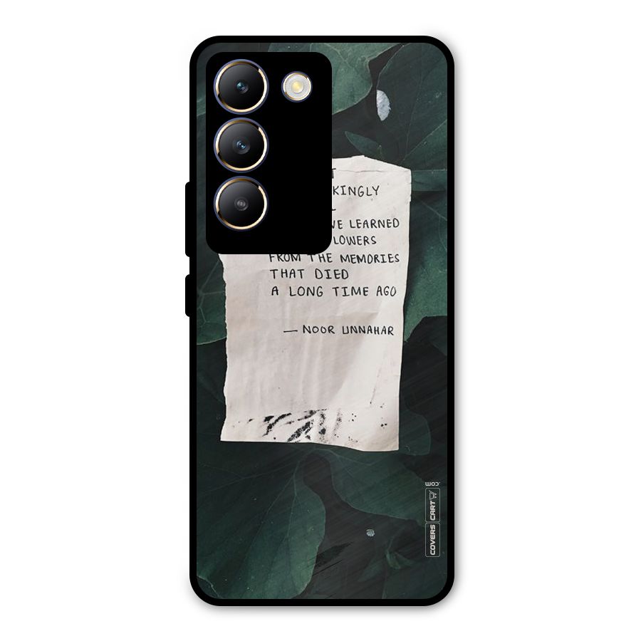 Memories Metal Back Case for Vivo T3 5G