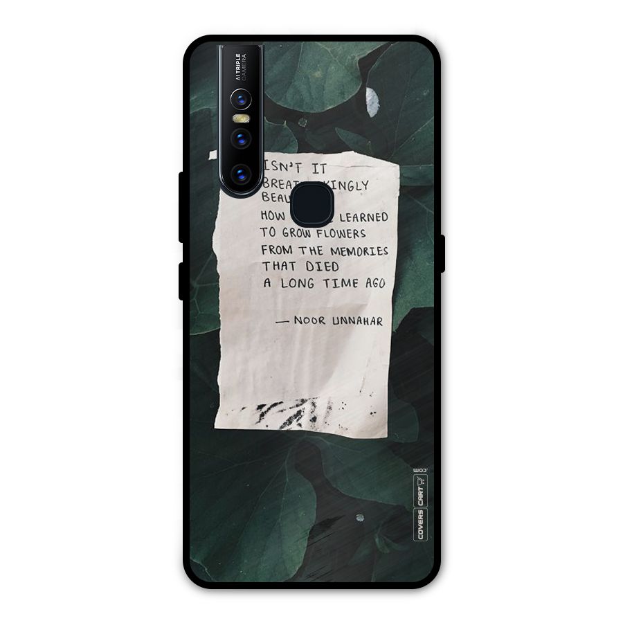 Memories Metal Back Case for Vivo V15