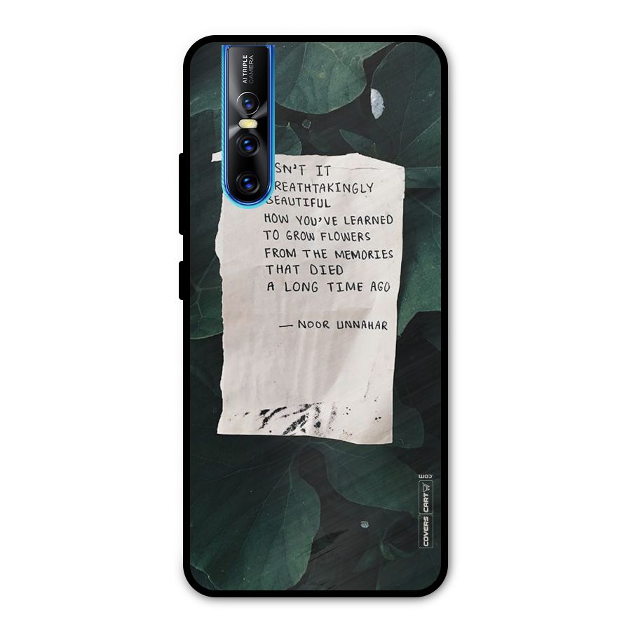 Memories Metal Back Case for Vivo V15 Pro