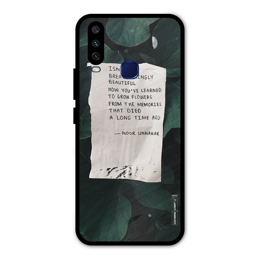 Memories Metal Back Case for Vivo V17