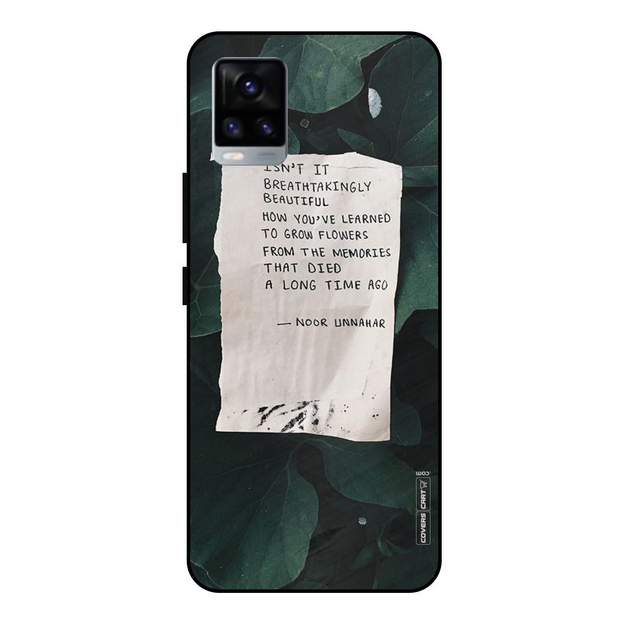 Memories Metal Back Case for Vivo V20 2021
