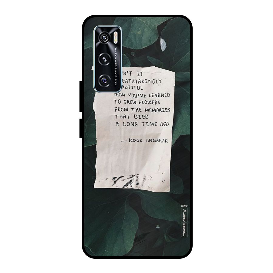 Memories Metal Back Case for Vivo V20 SE