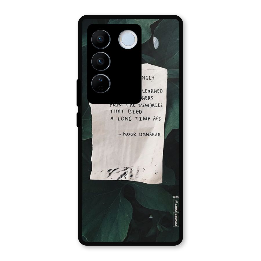 Memories Metal Back Case for Vivo V27