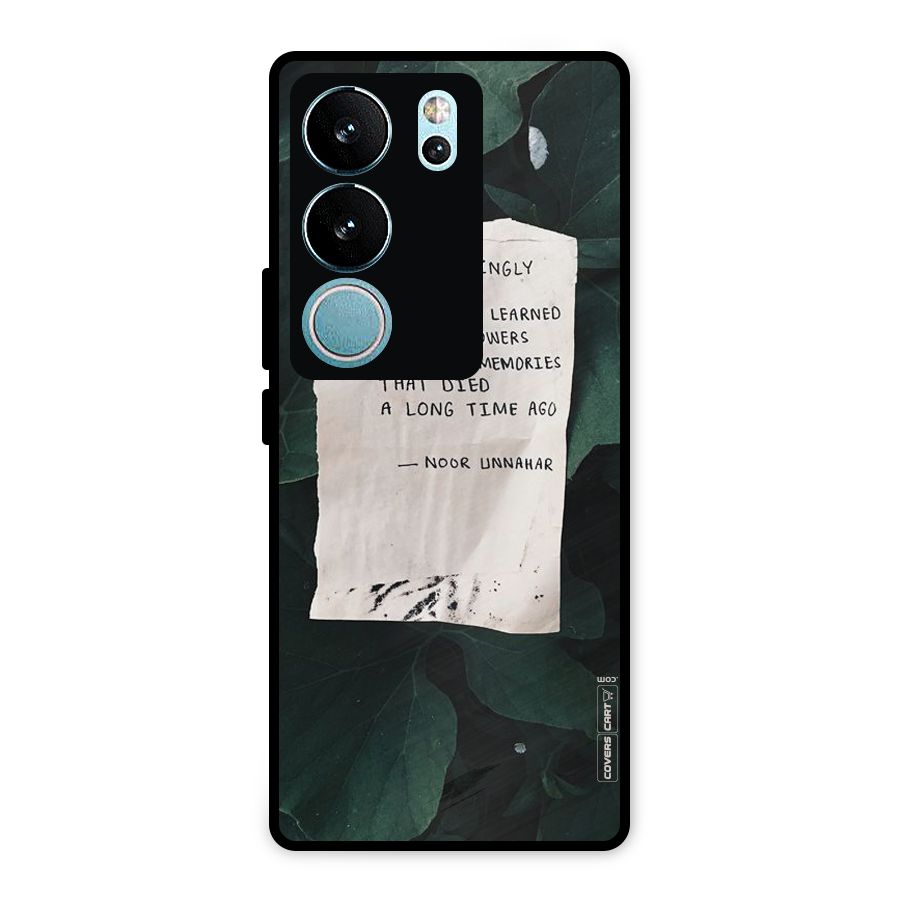 Memories Metal Back Case for Vivo V29 Pro