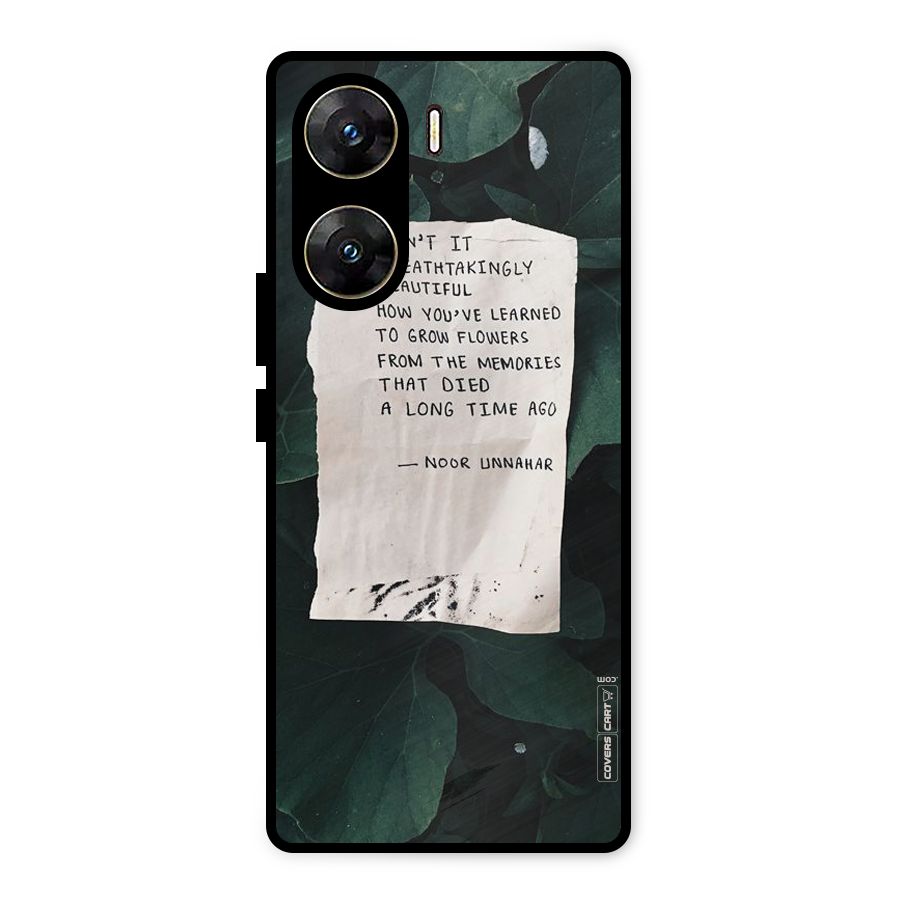 Memories Metal Back Case for Vivo V29e