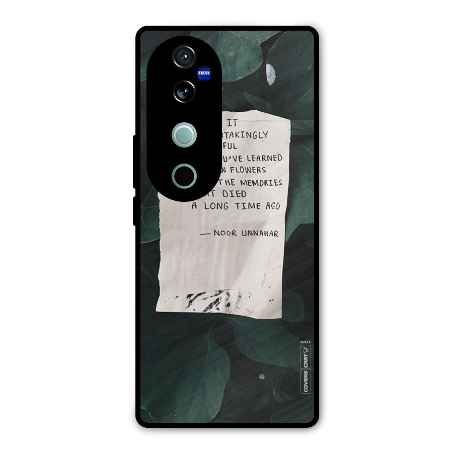 Memories Metal Back Case for Vivo V40 Pro