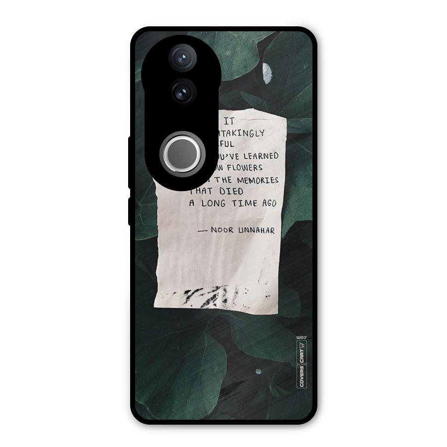 Memories Metal Back Case for Vivo V50