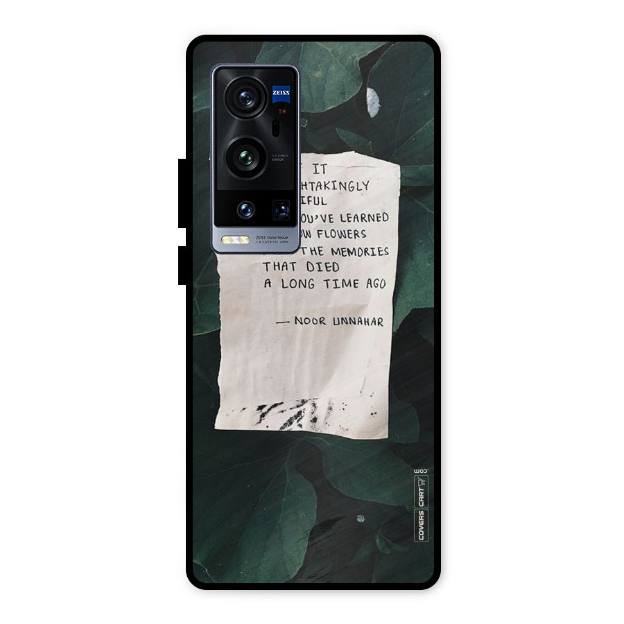 Memories Metal Back Case for Vivo X60 Pro Plus
