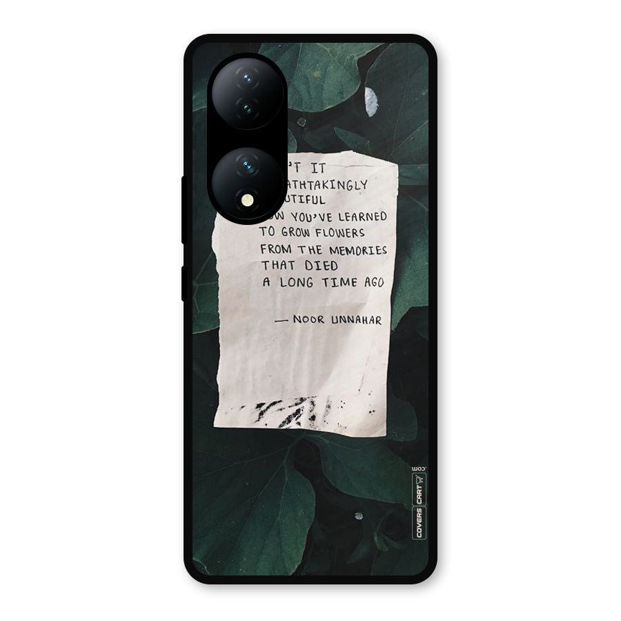 Memories Metal Back Case for Vivo Y100a