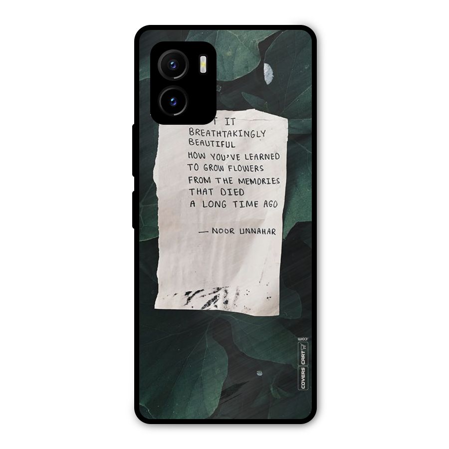 Memories Metal Back Case for Vivo Y15s