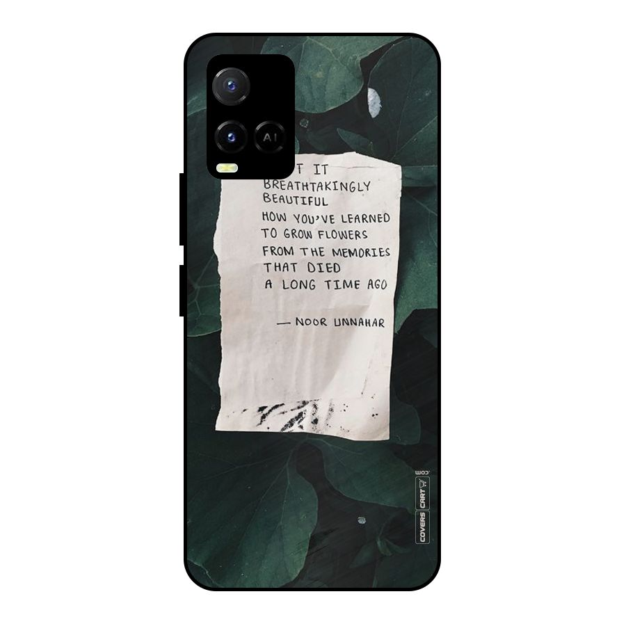 Memories Metal Back Case for Vivo Y21T