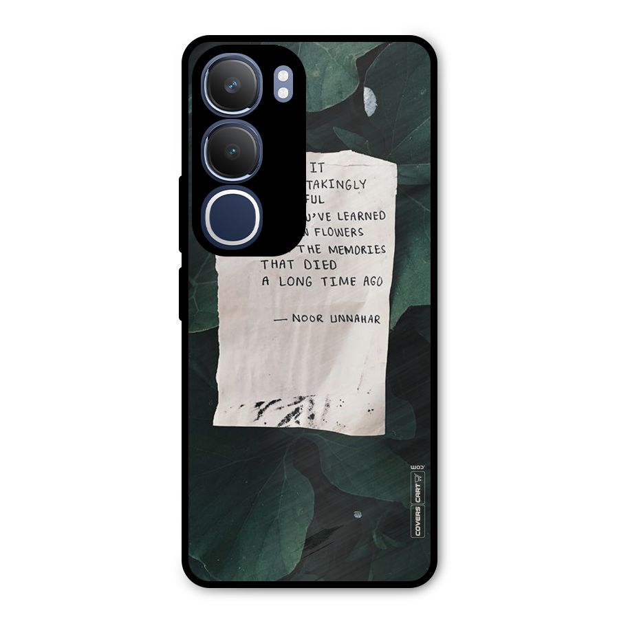 Memories Metal Back Case for Vivo Y29