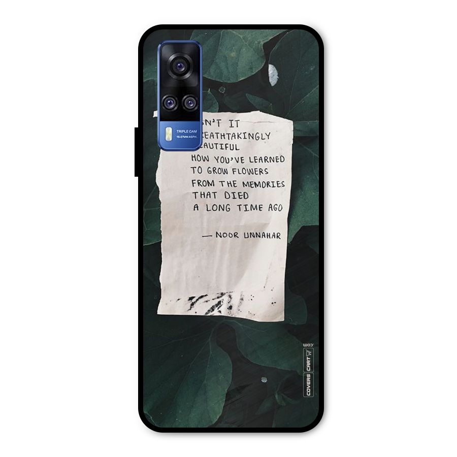 Memories Metal Back Case for Vivo Y51A