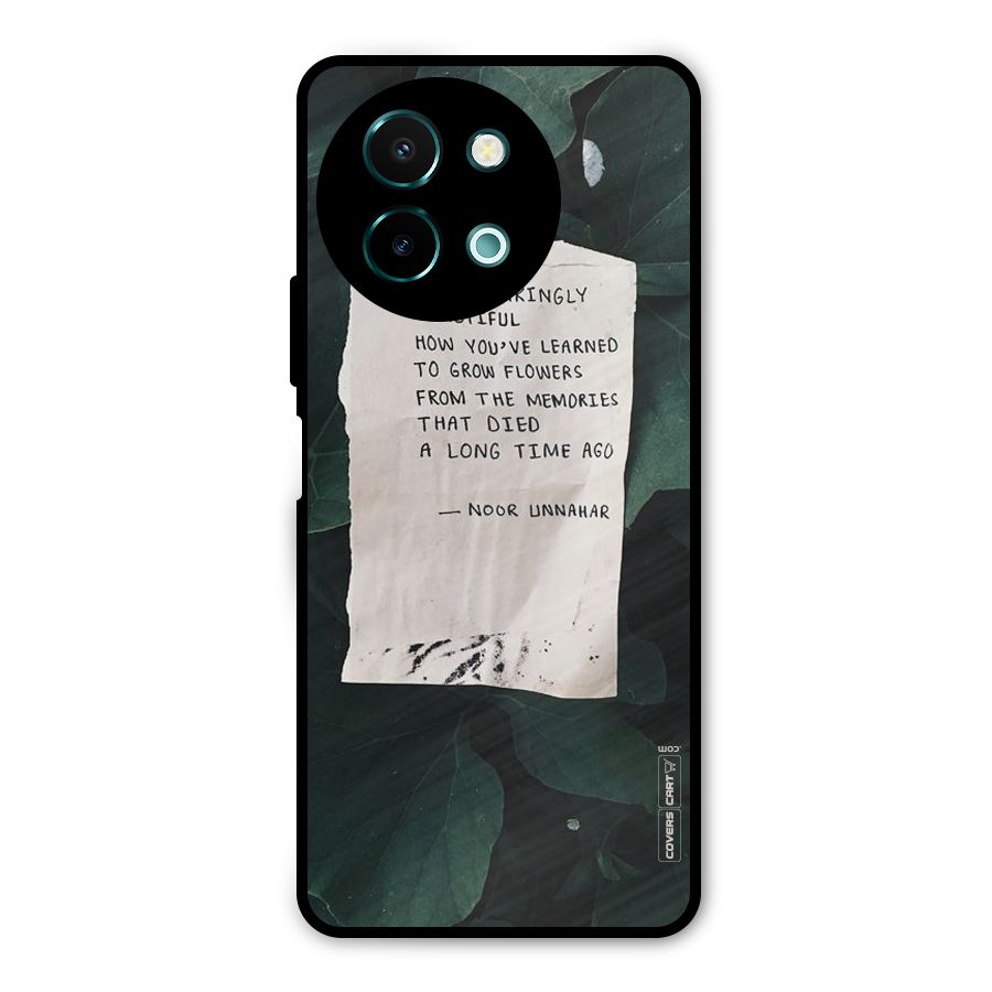 Memories Metal Back Case for Vivo Y58