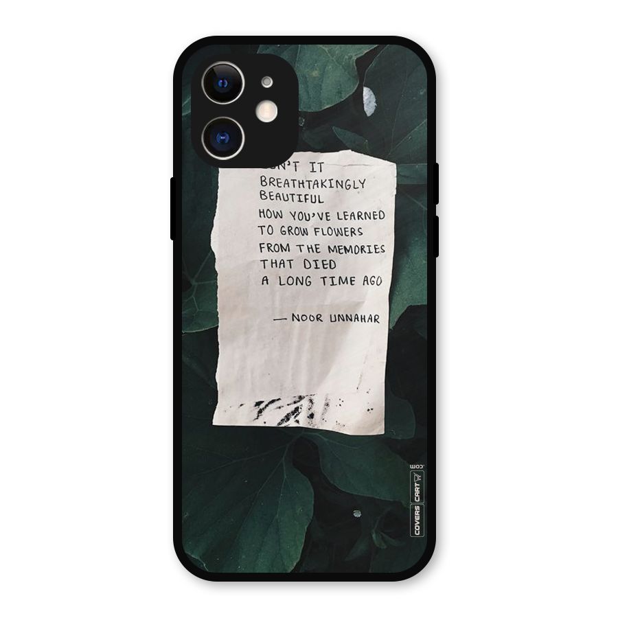Memories Metal Back Case for iPhone 12
