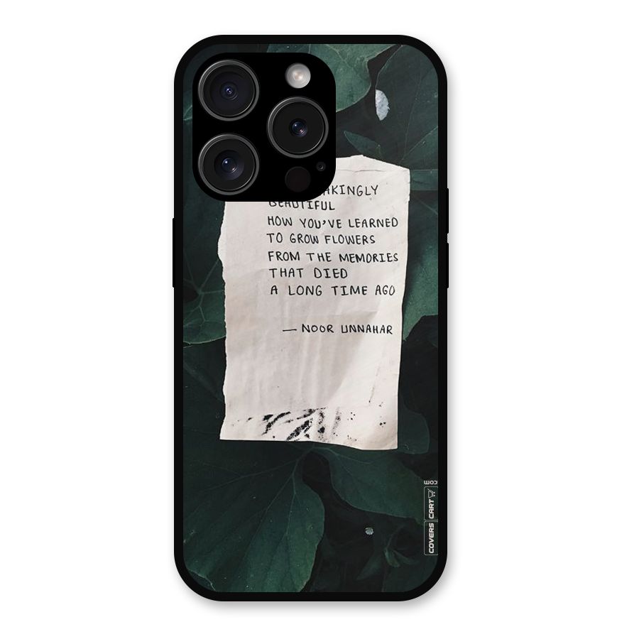 Memories Metal Back Case for iPhone 15 Pro