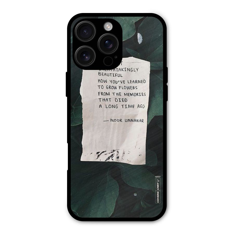 Memories Metal Back Case for iPhone 16 Pro Max