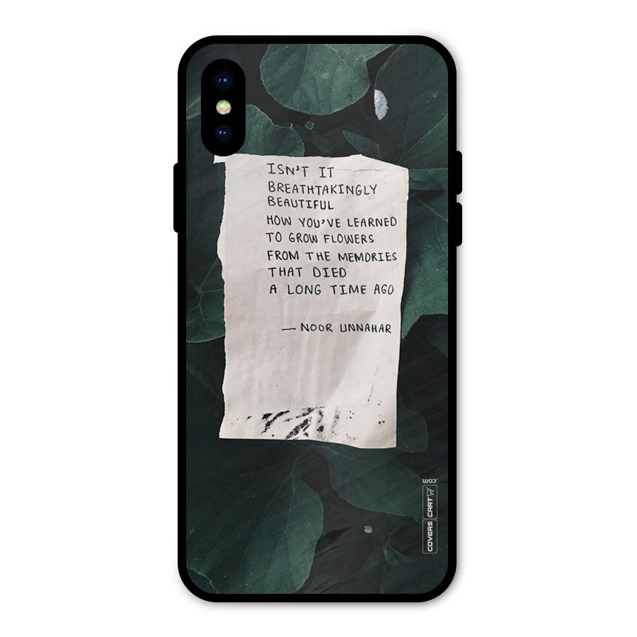 Memories Metal Back Case for iPhone X