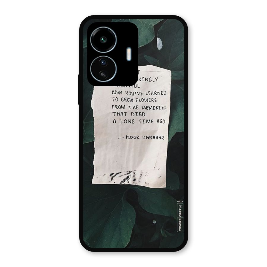 Memories Metal Back Case for vivo iQOO Z6 Lite 5G