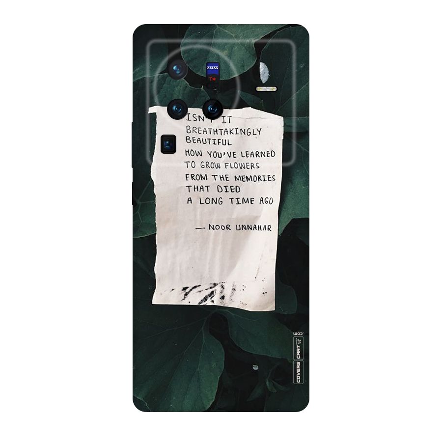 Memories Original Polycarbonate Back Case for Vivo X80